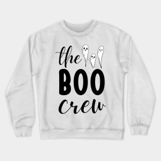 The Boo Crew Funny Halloween Graphic Design Cute Ghosts Crewneck Sweatshirt